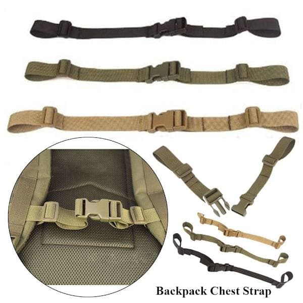 Ryggsäck Bröstrem Justerbar Ryggsäck Army Green