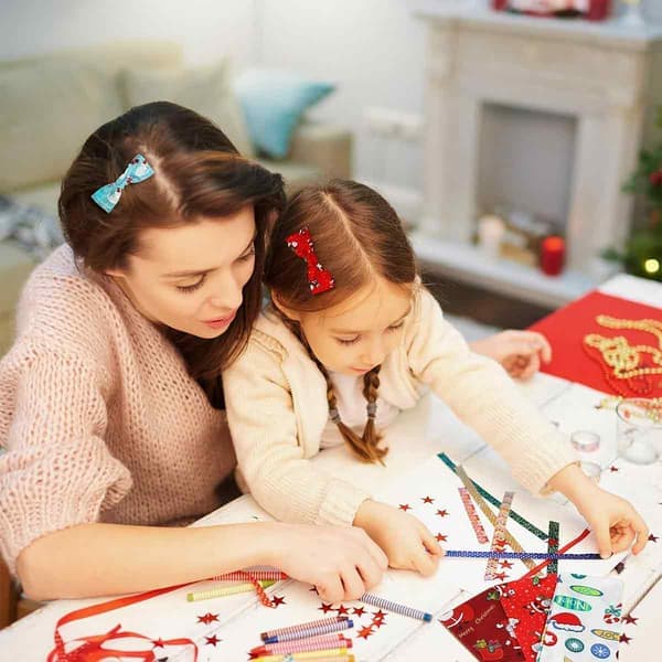 Julpysseltygpaket, snöflinga snögubbe tomte tryckt mjukt täcktyg för sömnad DIY