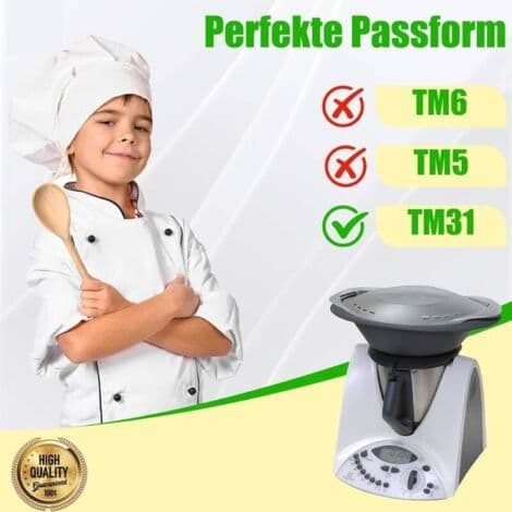 Dejkrog til Thermomix TM31 – Tyk ælteblad i rustfrit stål – Intuitiv montering for tidsbesparelse