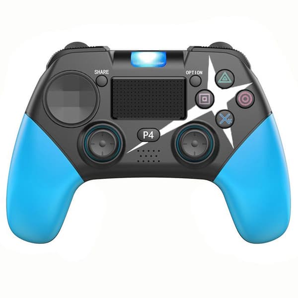 P01P4 Gamepad med seksakset Bluetooth 5.0 trådløs kontroller for Android- og iOS-telefoner + lasergravering