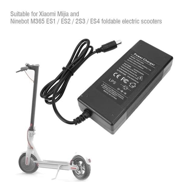 Oplader til Xiaomi Mija / Ninebot El-løbehjul og Løbehjul 42V 2A - Hobby Tech