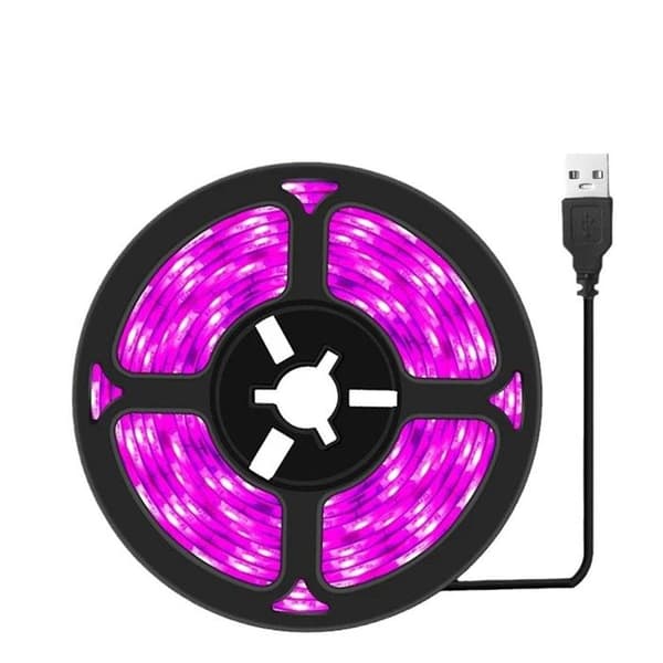 Omgivelsesbelysning, lysstrimler USB-lysstrimmel til planter, bart printkort, ikke vandtæt, accentbelysning (Y154)