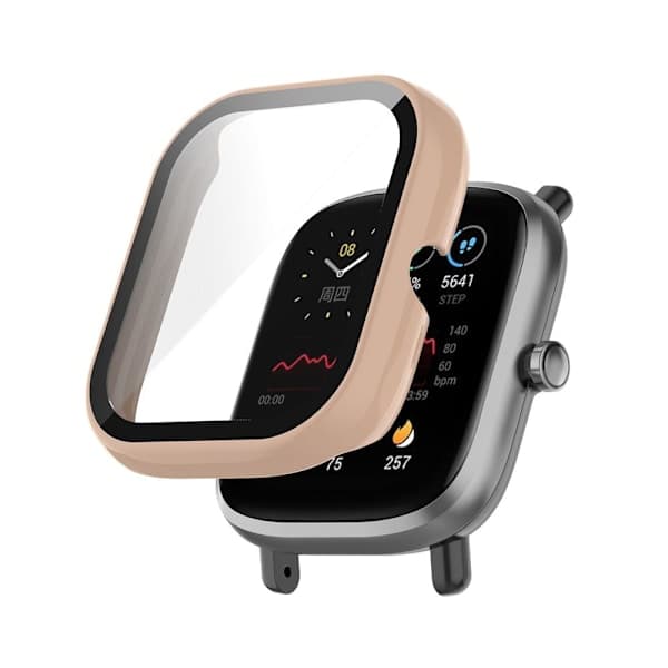 Etui+film PC herdet glass til Amazfit GTS 2 mini pink