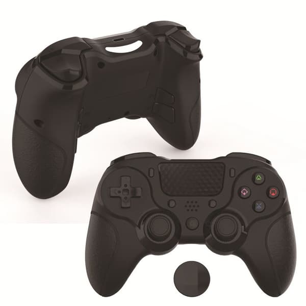 Gamepad Bluetooth PC Gamepad Seks-akset somatosensorisk programmering med dobbelt vibration P913 - Sort og hvid
