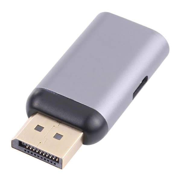 Bærbar 2-i-1 4K 60Hz DP Han til Type-C Opladning+Type-C Hun Adapter-Perfekt
