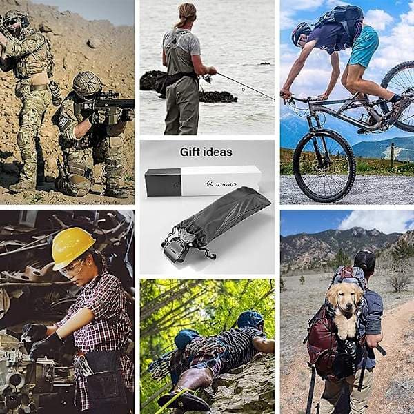 Taktisk belte, militært tur 3,8 cm arbeidsbelte med solid hurtigspenne