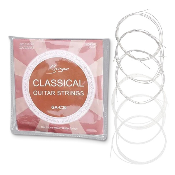 Gitarrsträngar Nylon .028-.043 - Akustiska Gitarrsträngar 5-pack 5-Pack