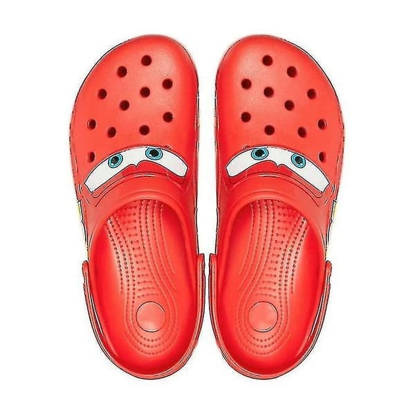 UNISEX Crocs Classic Clogs Lynet McQueen Bil Hulsko Hjemmesko 100% Nye-Perfekt rød 45