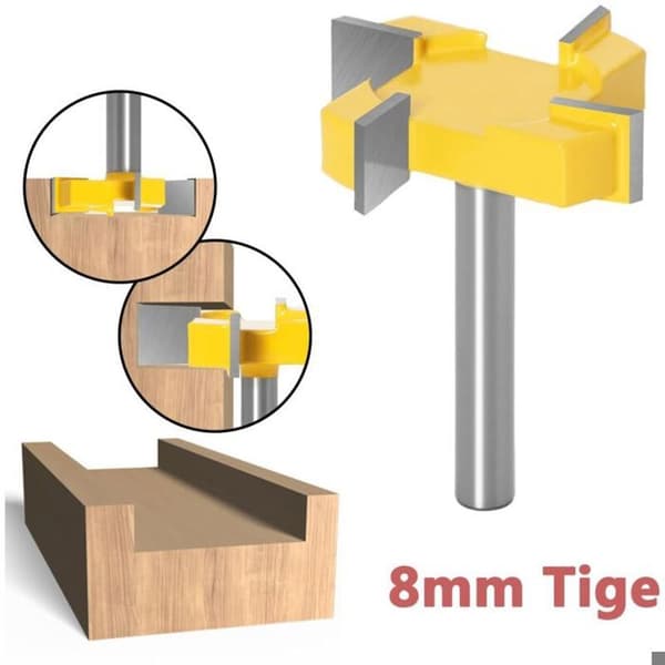 Spårfräs, Ytfräs, 8 mm skaft CNC-fräsbit, Hyvelfräs, Planfräs