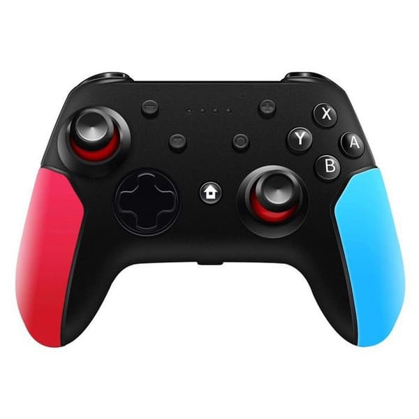 Med Bluetooth väckningskontroll för Switch-spel, med vibration och somatosensorisk kontroll. Vänster röd, höger blå