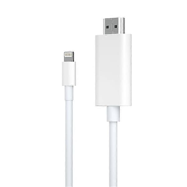 Lightning–HDMI-kaapeli iPhone- ja iPad-laitteille, 1080P HD -näytön peilaussovitin tukee iOS 11.0+:aa