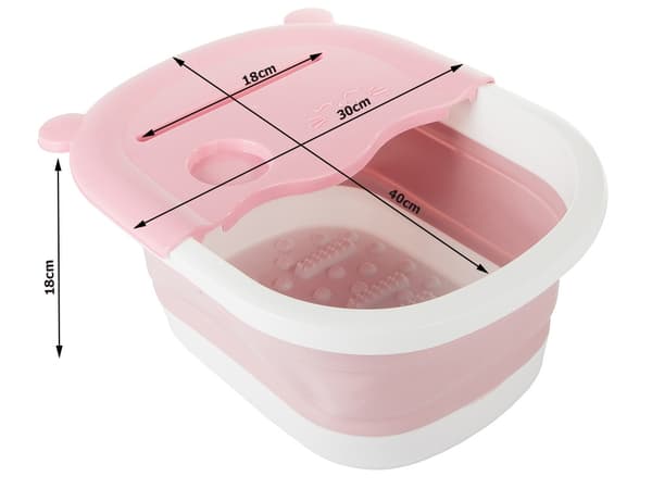 Foldbart Fodbad - Badekar Pink pink