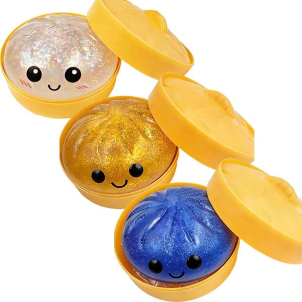 Kimalteleva Dumpling Squishy -lelu - Stressinlievitys Fidget Sensory Putty[ZHE] 3pcs-a