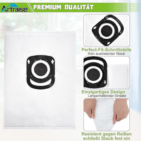 10-pack dammsugarpåsar - för Rowenta Hygiene + Zr200520, passar Rowenta Compact Power_qudddd