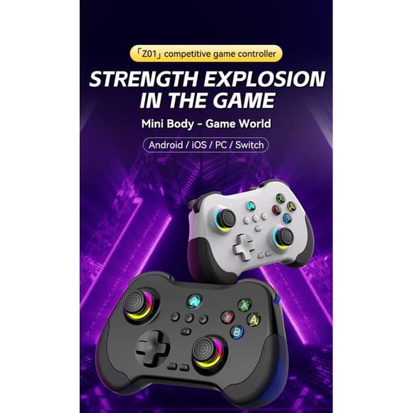 PC-gamepad med stjärnhimmelstema, kompatibel med Android, Switch, PC och iOS, stöder anslutning