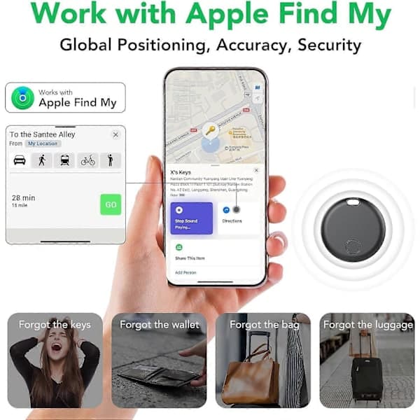 2025 Høy Kvalitet Helt Ny Tracker Air Tag - 4-Dels Sett: Smart Bluetooth Tracker