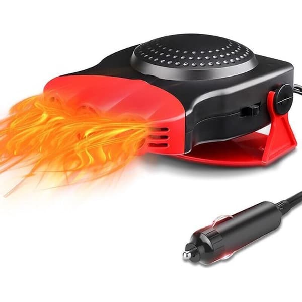 12V 200W Bærbar Bilvarmer med Cigarettænderstik, Indbygget Timer Debugger Hjælpevarmer til Bil Lastbil Autocamper Camping