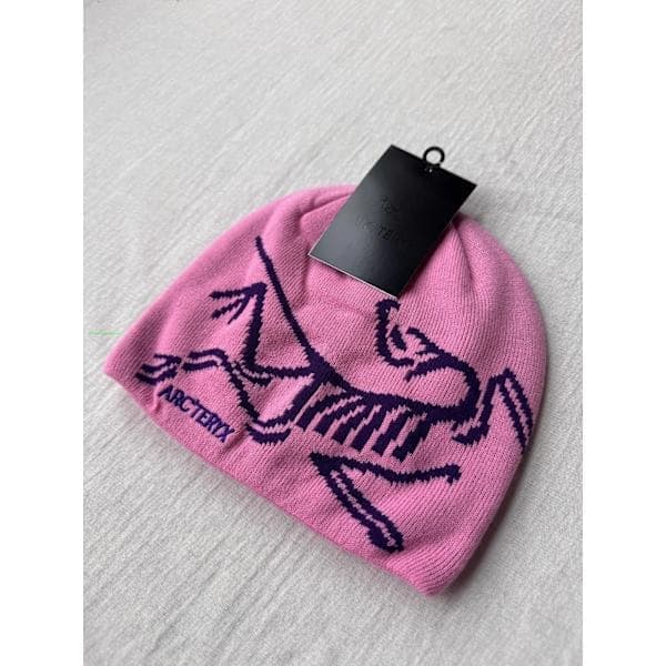Arc'teryx Bird Head Toque Mössa Rosa Merinoull Stickad Vintermössa Unisex Pink