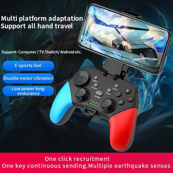 G9 Hot Salg Egnet for Switch Pro Kontroller Steam Mobil Trådløs Bluetooth Gamepad Svart, Blå, Rød + Mottaker