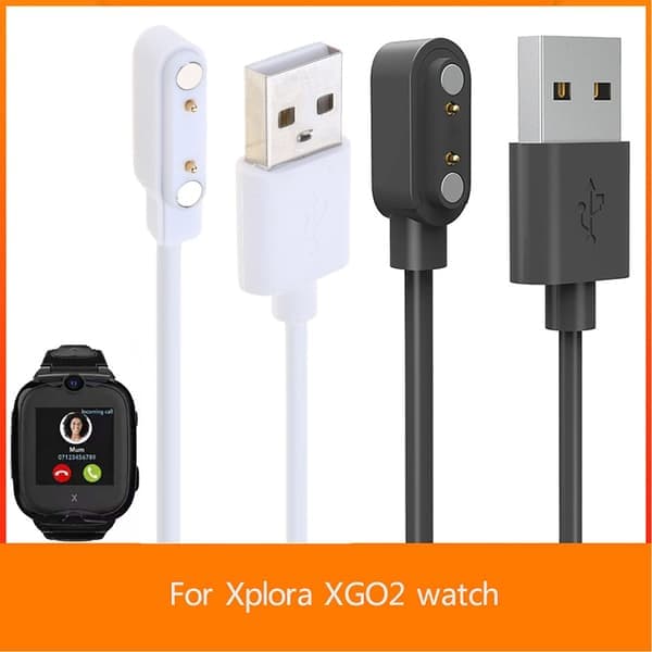 Opladerkabel til Xplora XGO2 Smartwatch til børn Opladerkabel Armbåndsur Oplader Hvid