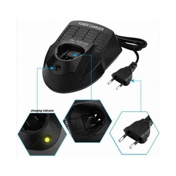 Oplader til Bosch 10.8V-12V AL1115CV Hurtigoplader (EU Stik)