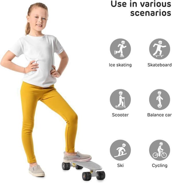 Beskyttelseshjelm til rulleskøjteløb, skateboarding, cykling og løbehjul til børn i alderen 5-12 år, medium, sort