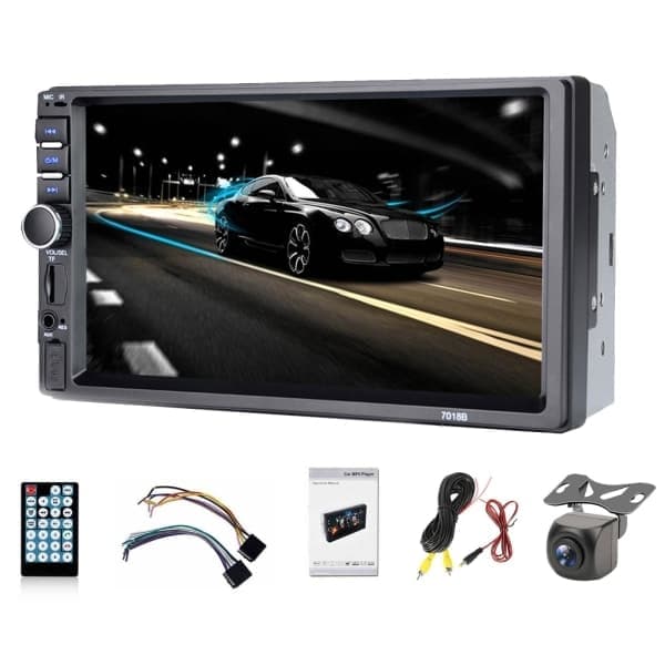 7 tuuman Double 2 DIN Autoradio MP5-soitin näytöllä Bluetooth Täydellinen