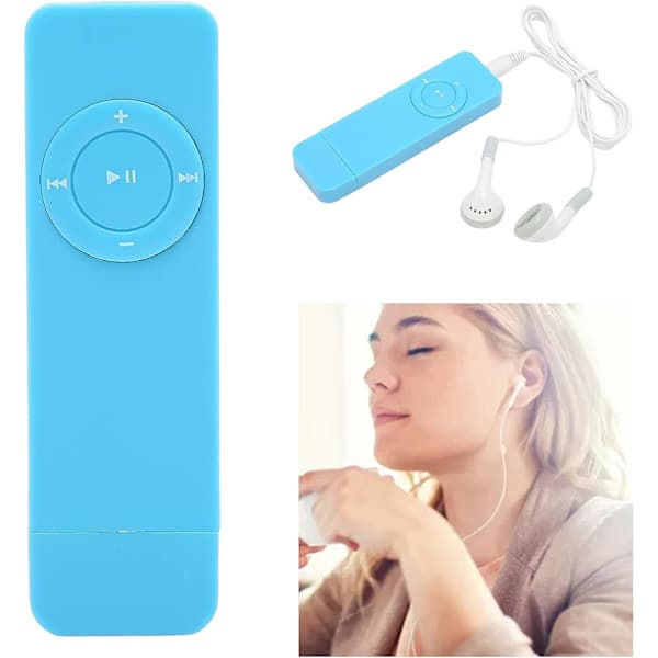 Spiller (blå) MP3, student USB MP3-spiller barn MP3-spiller