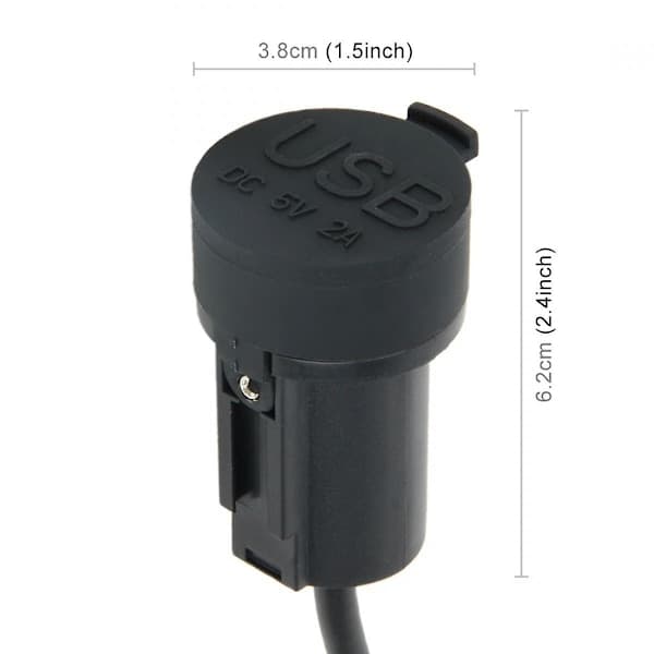 XJ-Vandtæt Motorcykel SAE til USB Kabel Adapter Dobbelt Port Socket Adapter, til Smartphones, Tablets, GPS