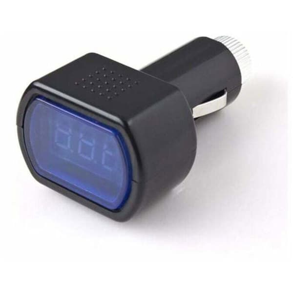 12V LED Digital Display Bilfordon Cigarettuttag Voltmeter Batterispänning Elektrisk Ström Testare Mätare