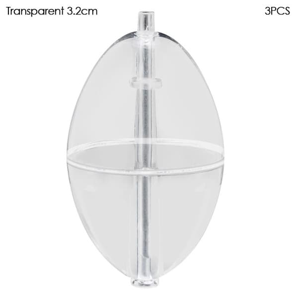 Fiskeflåd bolde vandkugle Transparent 3.2cm