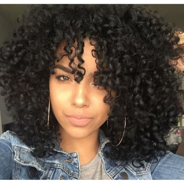Naturlig sort afro-paryk - PARYK - HÅRDEL - SORT - Dame - Voksen