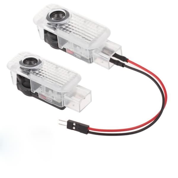 LED-dörrprojektor - Audi A4L - Audi-logotyp - 12V 5W - Set om 2