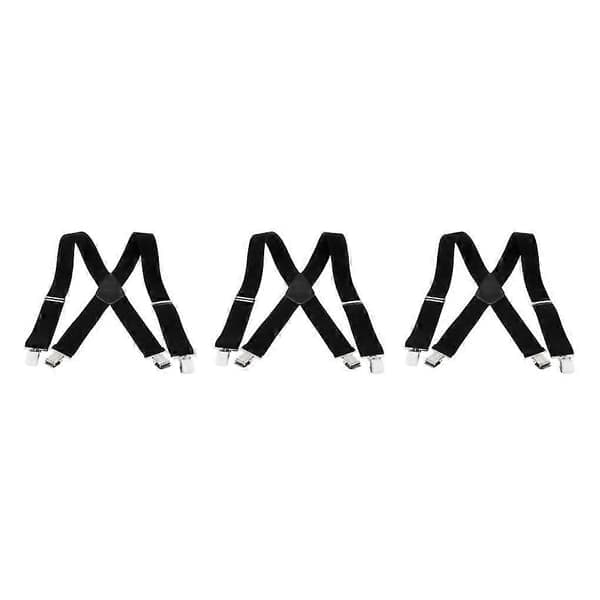 1/2/3/5 seler med kraftige clips og X-ryg justerbare stropper til black 105 x 5cm 3Set