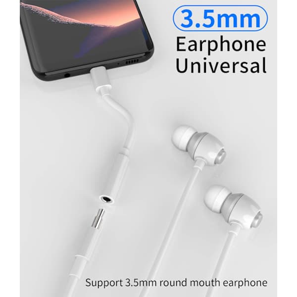 2-pak, USB C til 3,5 mm hovedtelefonstik
