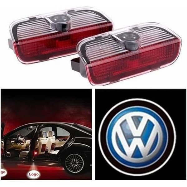 Dörrljusprojektor - Volkswagen - 2 st - Röd - 12V - 3W