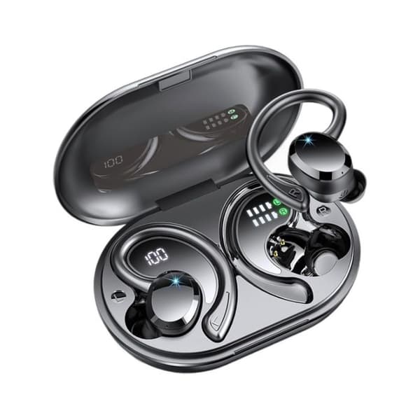 Q38 Trådløse Bluetooth In-Ear Hovedtelefoner til Sport og Løb - Sort