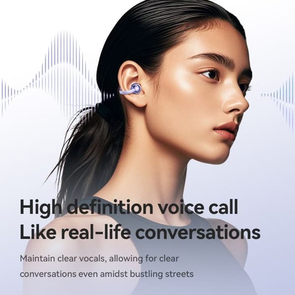 M91AI Smarte Clip-on Bluetooth-ørepropper, Høykvalitets Trådløse Bluetooth-hodetelefoner med Benledning, Hudfarge