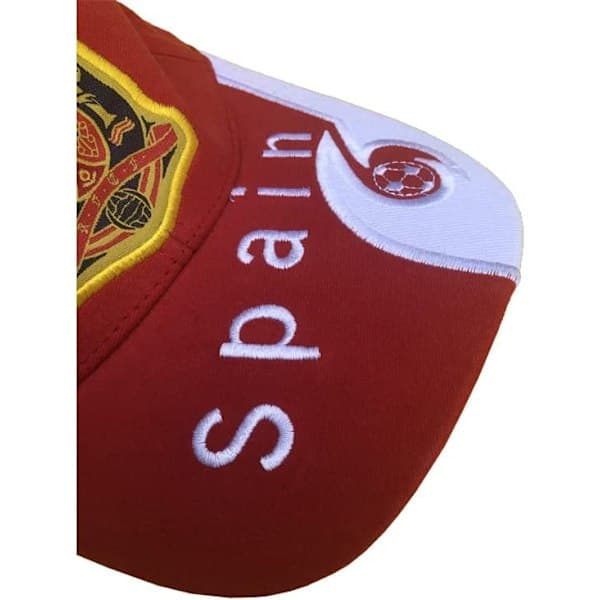 Unisex broderade baseballkepsar justerbara Red Devil Red