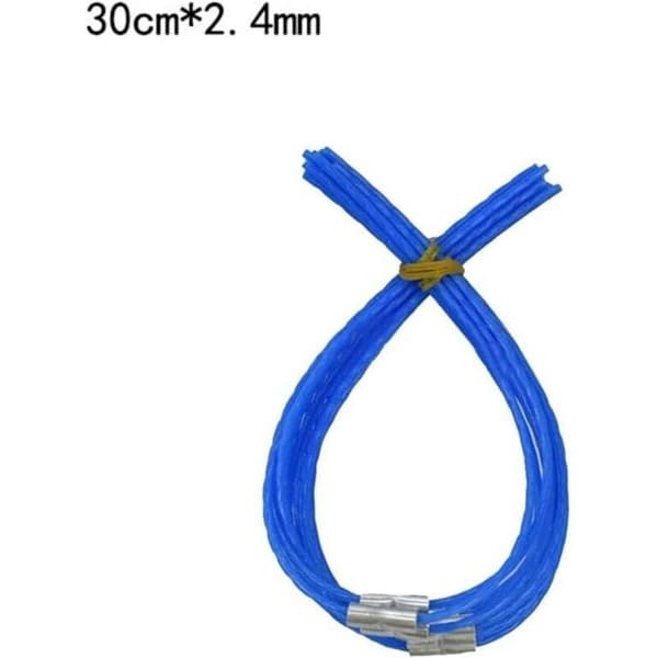 50-delt trimmertrådsæt til Bosch F016800182 - Tilbehør til ART 30 Combitrim (30cm) trimmer, blå