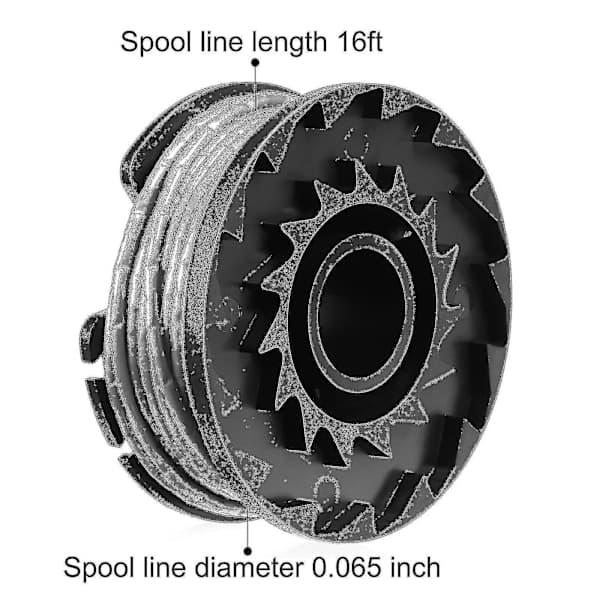 Automatisk spoletrådstrimmer til Bosch Easygrasscut (10 spoler + 2 hætter)
