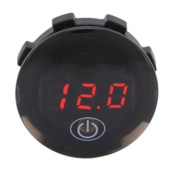 Bilvoltmeter Vattentät Antivibrationsstabil Display Enkel Installation Fordonsspänningsmätare