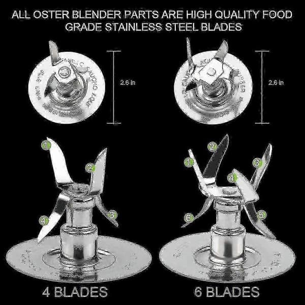 2025 Siste modell reservedeler kompatibel Oster & Osterizer Blender Ice