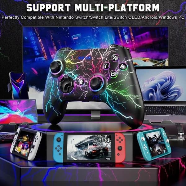Med Bluetooth väckningskontroll för Switch-spel, med vibration och somatosensorisk kontroll