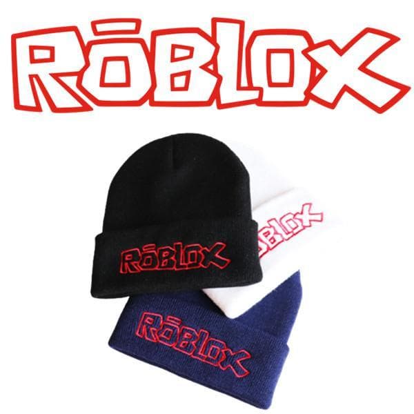 Roblox Hue Bobble Hat, Hat til Børn Sort Sort