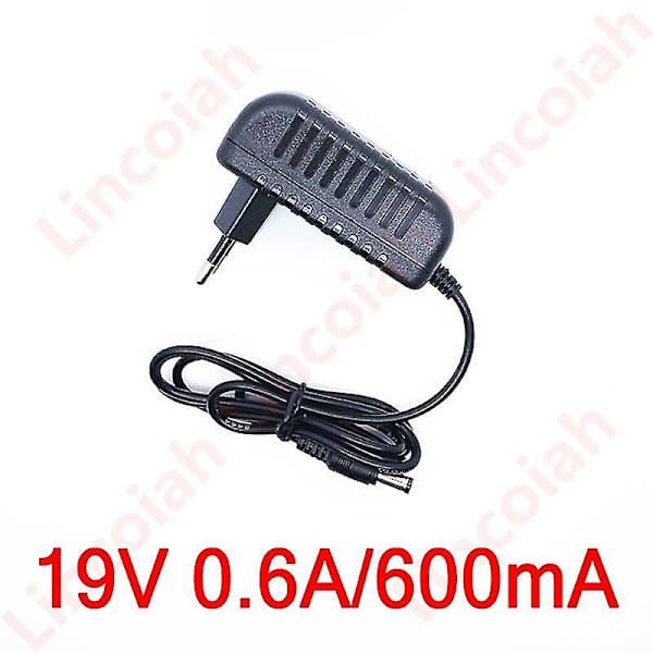 19v 0.6a 600ma Adapter Laddare Adapter Dammsugardelar, EU-kontakt