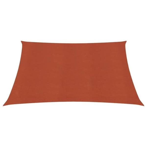 Solseil 160 g/m² Terracotta 2x2 m HDPE - Omazeta - D5116