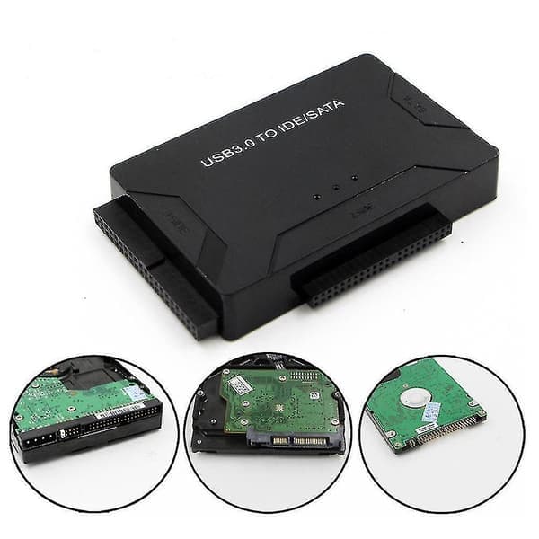 Zilkee Ultra Recovery Converter USB3.0 til SATA/IDE Harddisk Kabel Disk Adapter EU Stik - Perfekt