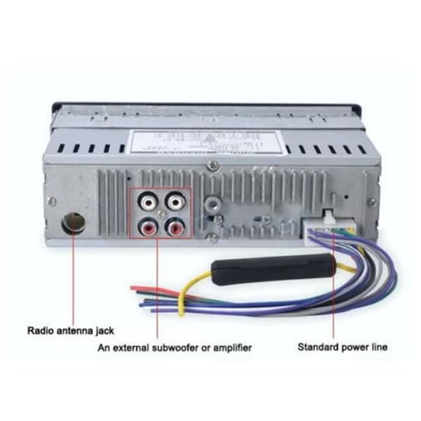 Bilradio Stereo Multimediaspiller FM USB MP3 Bluetooth-mottaker