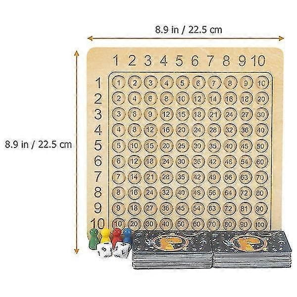 Brætspil Multiplikationsspil Træspil Pædagogisk Matematik Brætspil
